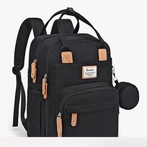 Rovalino Black Baby Bag Backpack